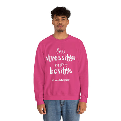 "Less Stressitos, More Besitos" Unisex Heavy Blend™ Crewneck Sweatshirt