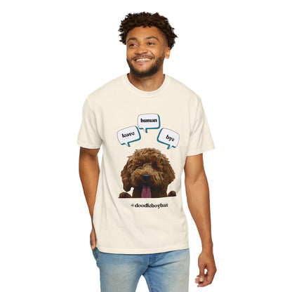 "Leave Human Bye" Unisex Garment-Dyed T-shirt