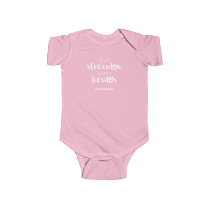 Less Stressitos, More Besitos Infant Fine Jersey Bodysuit
