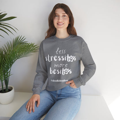 "Less Stressitos, More Besitos" Unisex Heavy Blend™ Crewneck Sweatshirt