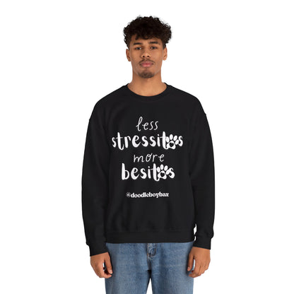 "Less Stressitos, More Besitos" Unisex Heavy Blend™ Crewneck Sweatshirt