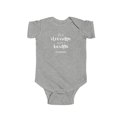 Less Stressitos, More Besitos Infant Fine Jersey Bodysuit