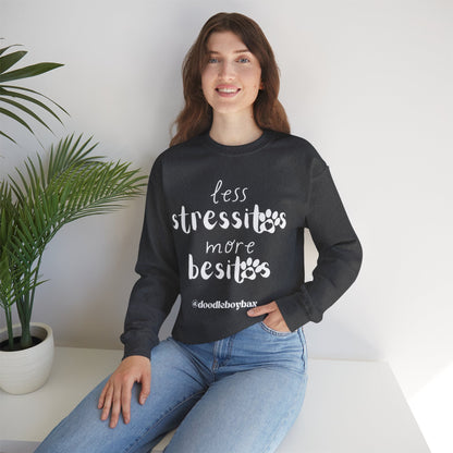 "Less Stressitos, More Besitos" Unisex Heavy Blend™ Crewneck Sweatshirt