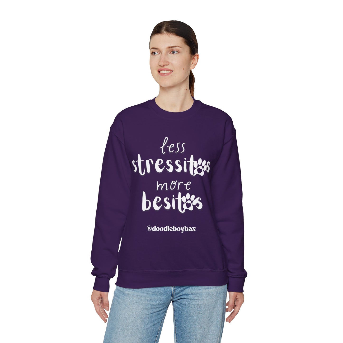 "Less Stressitos, More Besitos" Unisex Heavy Blend™ Crewneck Sweatshirt